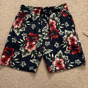 Forever 21 Floral Sweat Shorts
